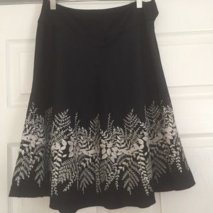 navy blue and white skirt